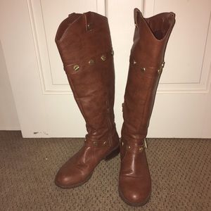INC International Concepts Knee High Tan Boots 7